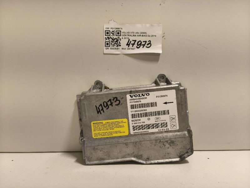 Centralina Air-bag P31295676 Volvo V70 III 2008