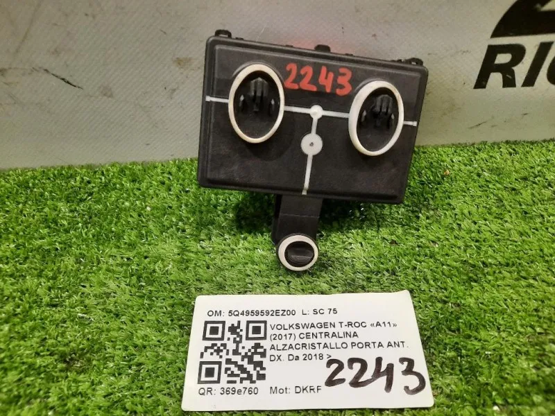 Centralina Alzacristallo Porta ANT DX 5Q4959592EZ00 Volkswagen T-roc 2017