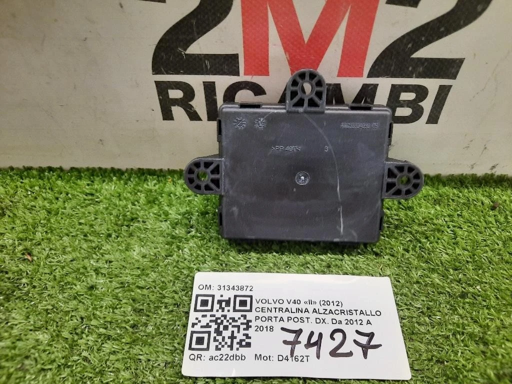 Centralina Alzacristallo Porta POST DX 31343872 Volvo V40 II 2012