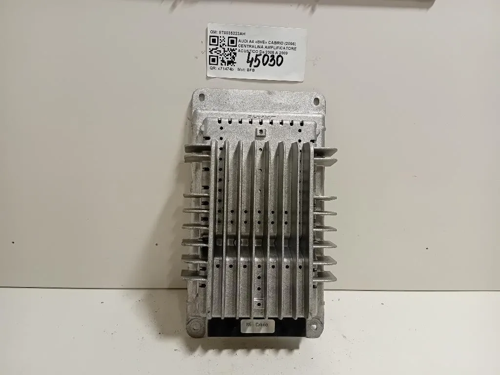 Centralina Amplificatore Acustico 8T0035223AH Audi A4 8HE Cabrio 2006