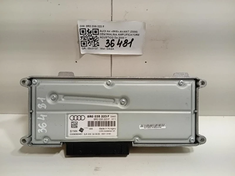 Centralina Amplificatore Acustico 8R0 035 223 F Audi A4 8K5 Avant 2008