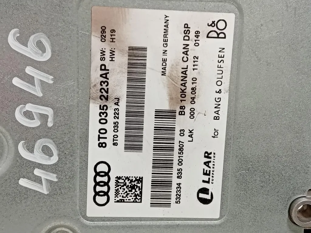 Centralina Amplificatore Acustico 8T0 035 223 AP Audi A5 8T3 2008