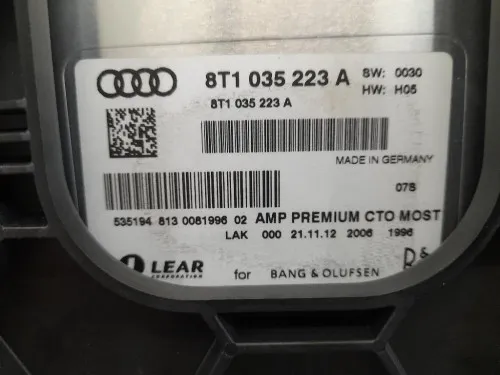 Centralina Amplificatore Acustico 8T1035223A Audi A5 8T3 2012