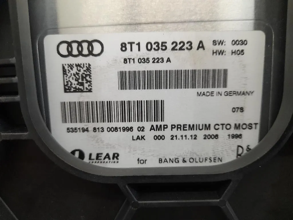 Centralina Amplificatore Acustico 8T1035223A Audi A5 8T3 2012