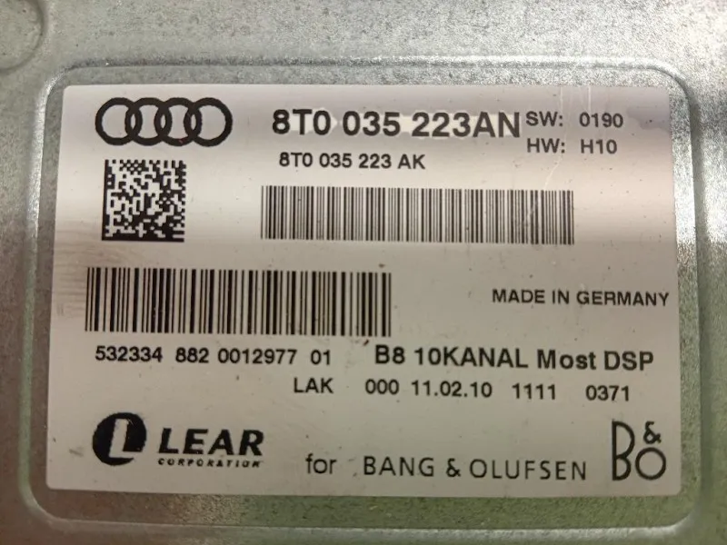 Centralina Amplificatore Acustico 8T0 035 223 AP Audi Q5 8RB 2012