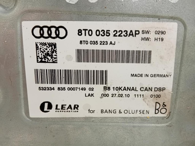 Centralina Amplificatore Acustico 8T0 035 223 AP Audi Q5 8RB 2012