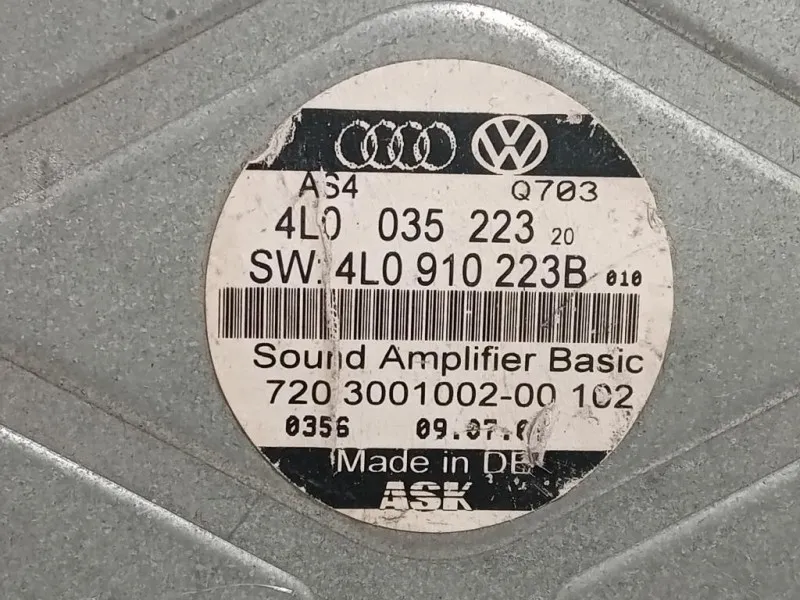 Centralina Amplificatore Acustico 4L0 035 223 Audi Q7 4LB 2006