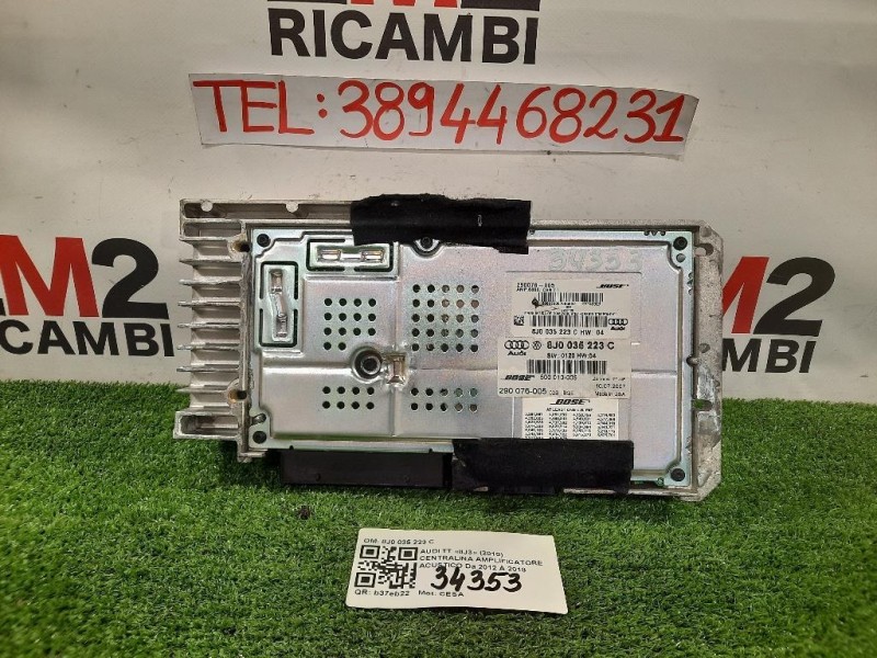 Centralina Amplificatore Acustico 8J0 035 223 C Audi TT 8J3 2010