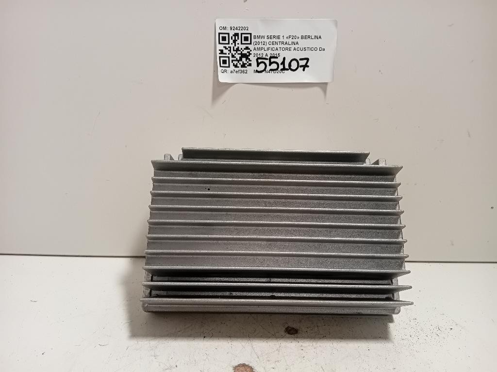 Centralina Amplificatore Acustico 9242202 Bmw Serie 1 F20 Berlina 2012