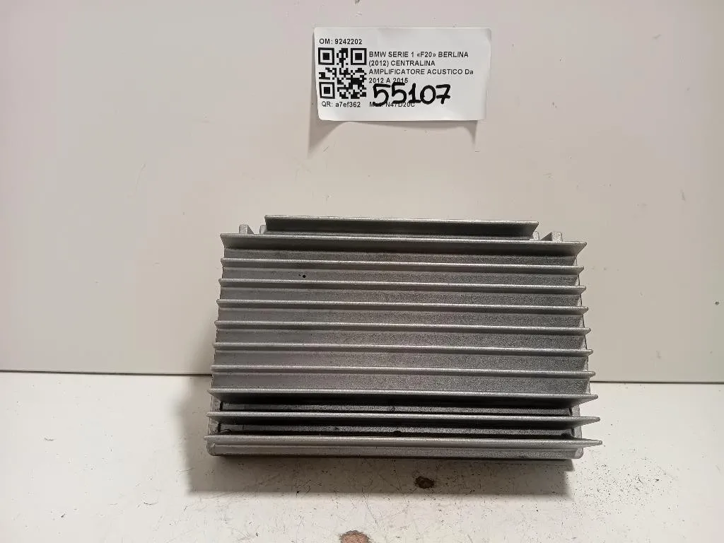 Centralina Amplificatore Acustico 9242202 Bmw Serie 1 F20 Berlina 2012