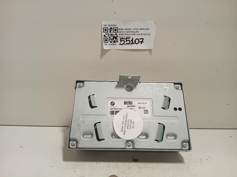 Centralina Amplificatore Acustico 9242202 Bmw Serie 1 F20 Berlina 2012