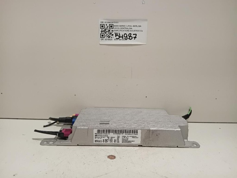 Centralina Amplificatore Acustico 6135932970101 Bmw Serie 3 F30 Berlina 2012