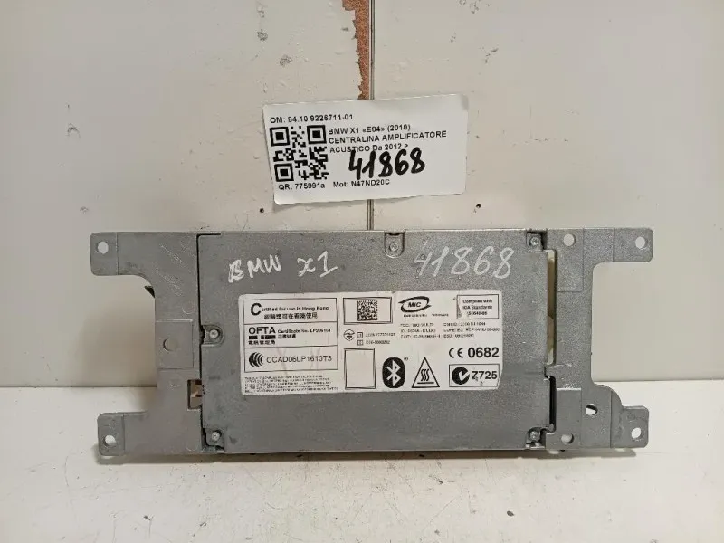 Centralina Amplificatore Acustico 8410 9226711-01 Bmw X1 E84 2010