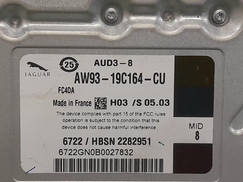Centralina Amplificatore Acustico AW93-19C164-CU Jaguar XF I 2011