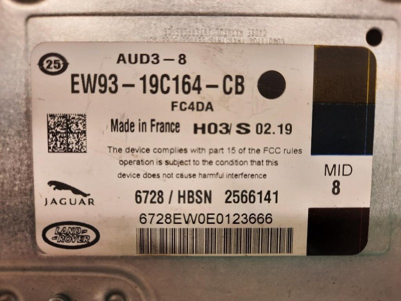 Centralina Amplificatore Acustico EW93-19C164-CB Jaguar XF I 2011