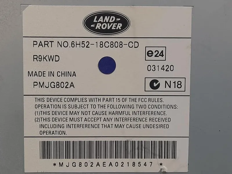 Centralina Amplificatore Acustico 6H52-18C808-CD Land Rover Freelander II 2007