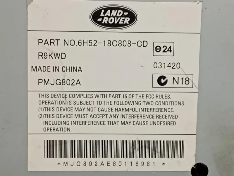 Centralina Amplificatore Acustico 6H52-18C808-CD Land Rover Freelander II 2011