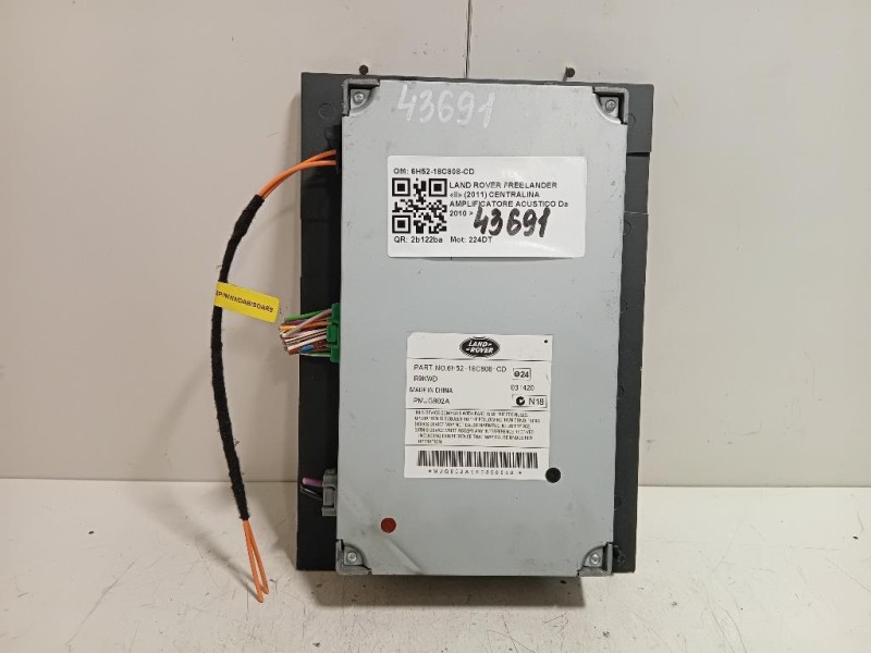 Centralina Amplificatore Acustico 6H52-18C808-CD Land Rover Freelander II 2011