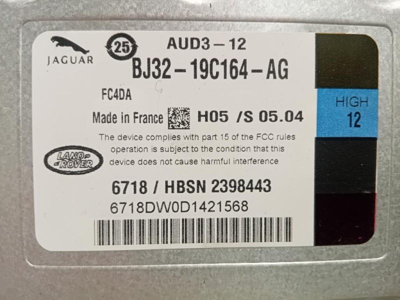 Centralina Amplificatore Acustico BJ32-19C164-AG Land Rover Range Rover Evoque I 2011