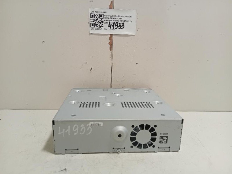 Centralina Amplificatore Acustico A2229008911 Mercedes Classe C W205 2014