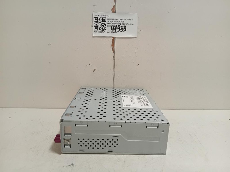Centralina Amplificatore Acustico A2229008911 Mercedes Classe C W205 2014