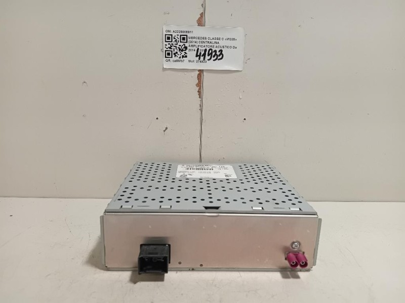 Centralina Amplificatore Acustico A2229008911 Mercedes Classe C W205 2014