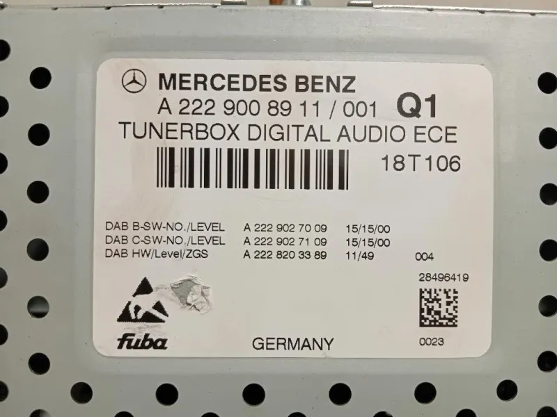 Centralina Amplificatore Acustico A2229008911 Mercedes Classe C W205 2014