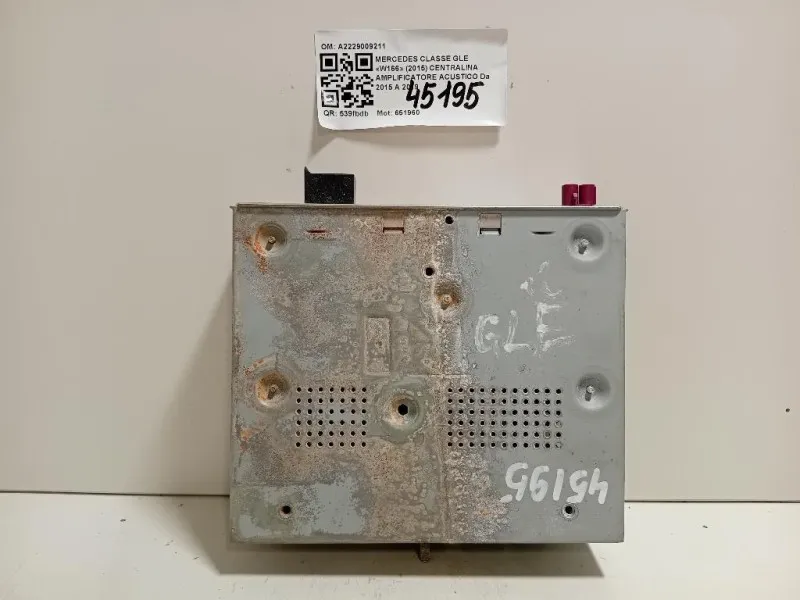 Centralina Amplificatore Acustico A2229009211 Mercedes Classe GLE W166 2015