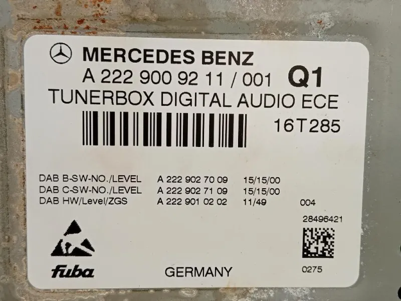 Centralina Amplificatore Acustico A2229009211 Mercedes Classe GLE W166 2015