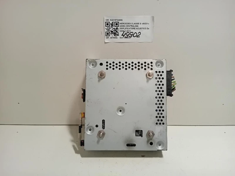 Centralina Amplificatore Acustico A2218704689 Mercedes Classe S W221 2006