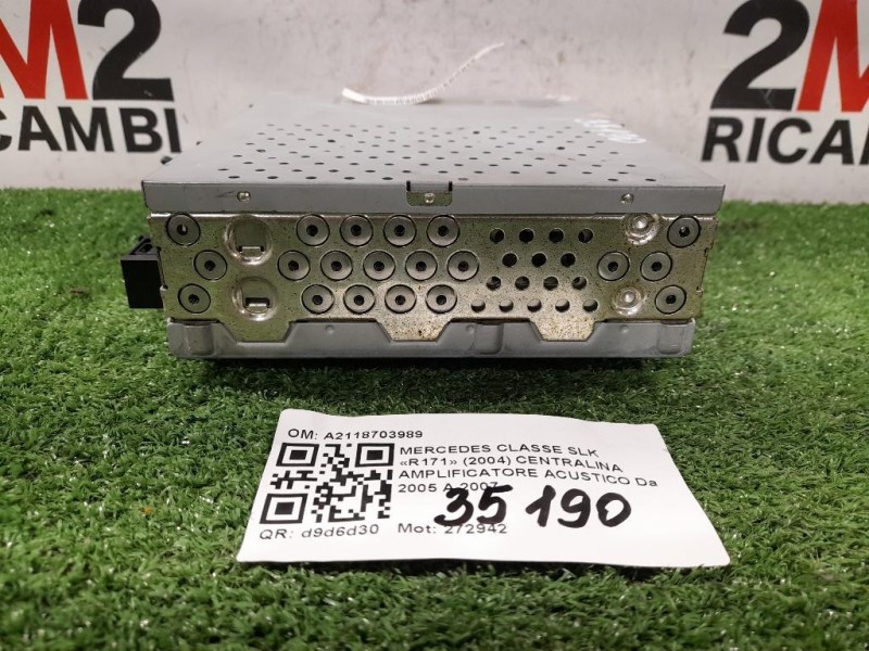 Centralina Amplificatore Acustico A2118703989 Mercedes Classe SLK R171 2004