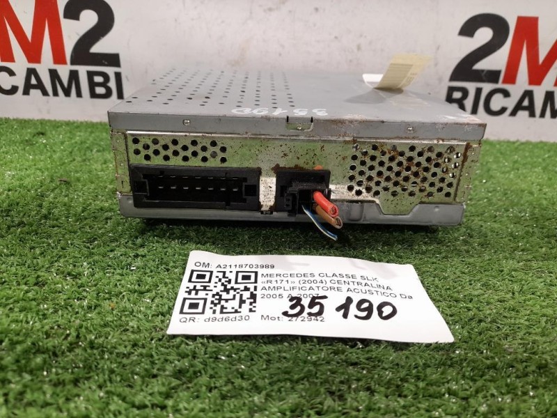 Centralina Amplificatore Acustico A2118703989 Mercedes Classe SLK R171 2004