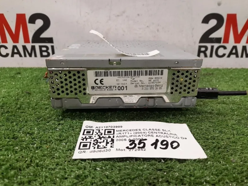 Centralina Amplificatore Acustico A2118703989 Mercedes Classe SLK R171 2004
