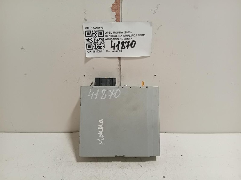 Centralina Amplificatore Acustico 13410170 Opel Mokka 2013