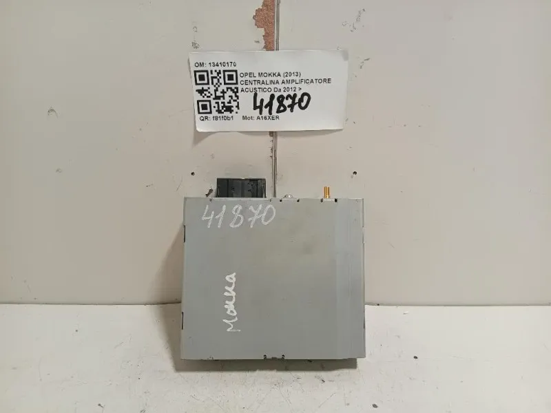 Centralina Amplificatore Acustico 13410170 Opel Mokka 2013