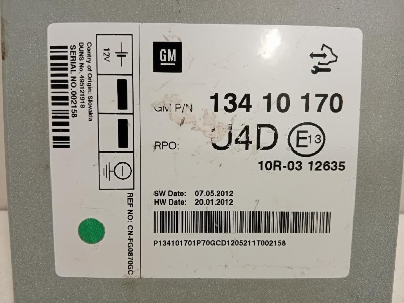 Centralina Amplificatore Acustico 13410170 Opel Mokka 2013