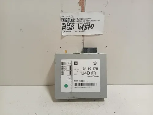 Centralina Amplificatore Acustico 13410170 Opel Mokka 2013