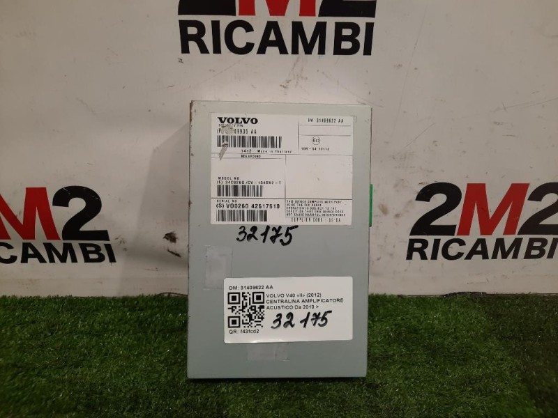 Centralina Amplificatore Acustico 31409622 AA Volvo V40 II 2012