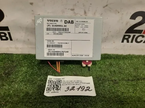 Centralina Amplificatore Acustico 31409951 AC Volvo V40 II 2012