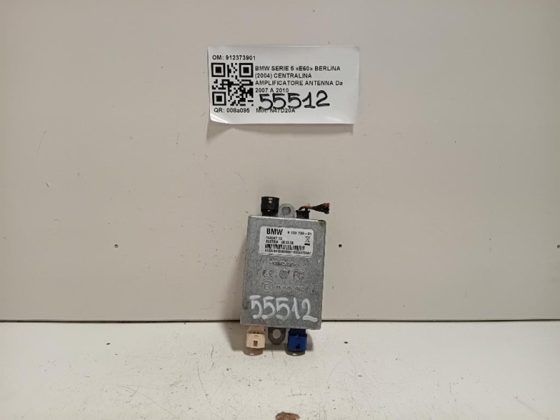 Centralina Amplificatore Antenna 912373901 Bmw Serie 5 E60 Berlina 2004