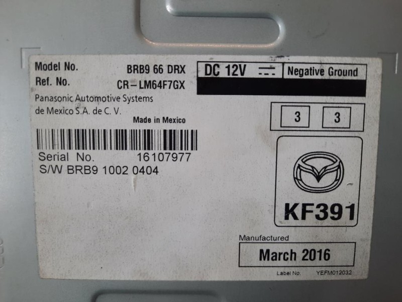 Centralina Amplificatore Antenna BRB966DRX Mazda 3 III 2016