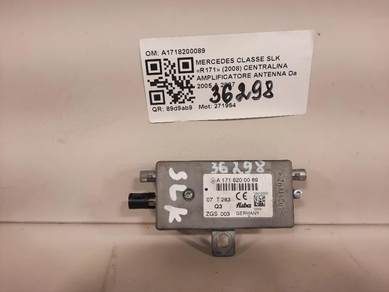 Centralina Amplificatore Antenna A1718200089 Mercedes Classe SLK R171 2008