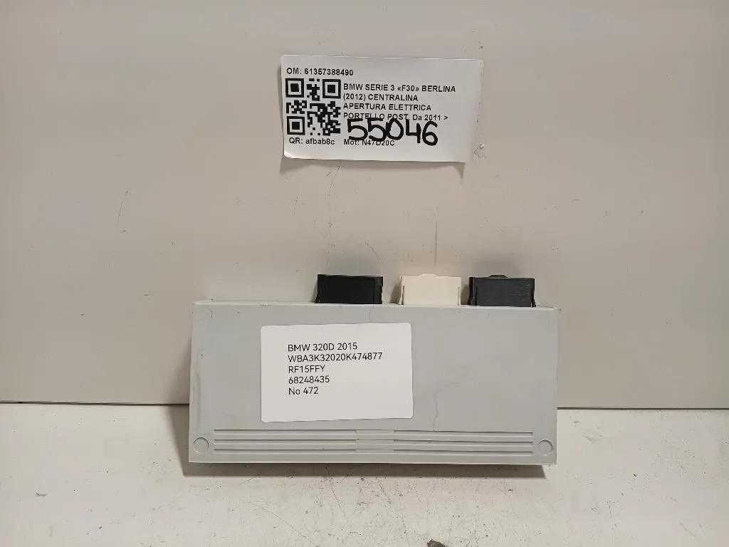 Centralina Apertura Elettrica Portello POST 61357388490 Bmw Serie 3 F30 Berlina 2012