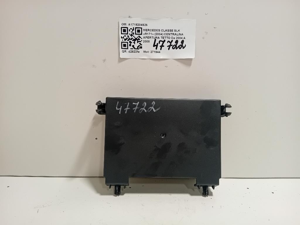 Centralina Apertura Tetto A1718204926 Mercedes Classe SLK R171 2004