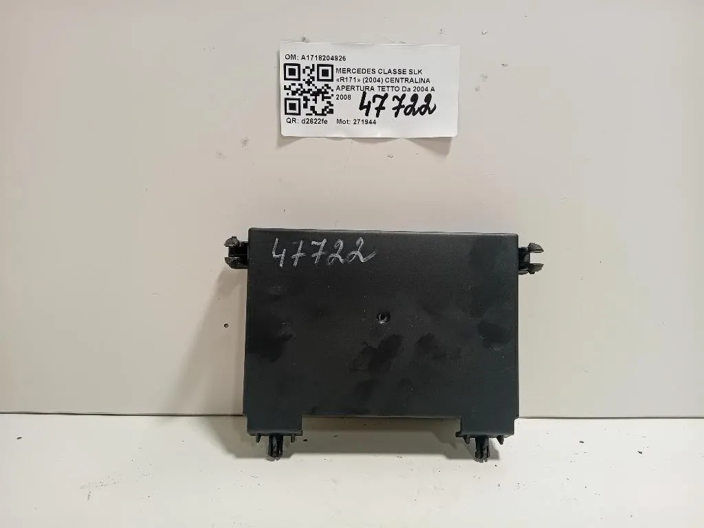 Centralina Apertura Tetto A1718204926 Mercedes Classe SLK R171 2004
