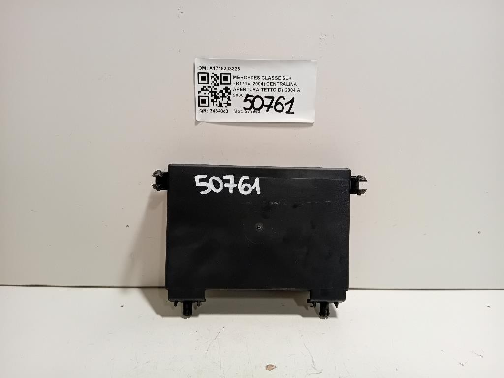 Centralina Apertura Tetto A1718203326 Mercedes Classe SLK R171 2004