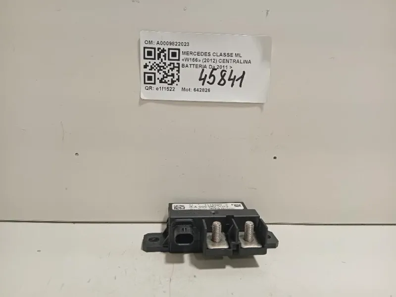 Centralina Batteria A0009822023 RELE BATTERIA Mercedes Classe ML W166 2012
