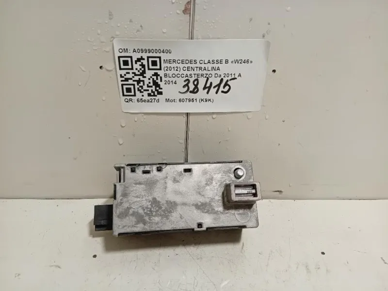 Centralina Bloccasterzo A0999000400 Mercedes Classe B W246 2012