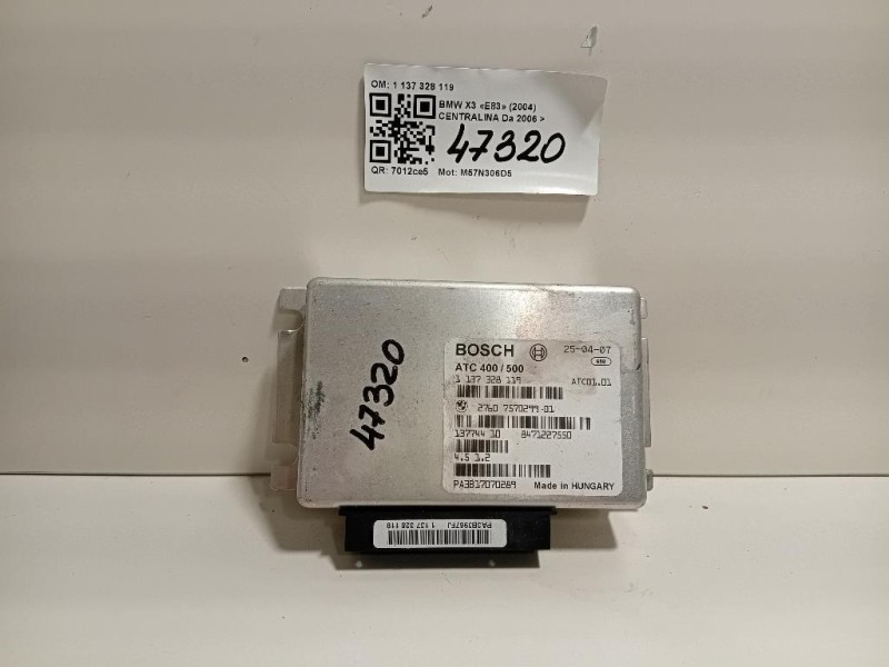 Centralina Cambio 1 137 328 119 2760757029901 CENTRALINA CAMBIO Bmw X3 E83 2004