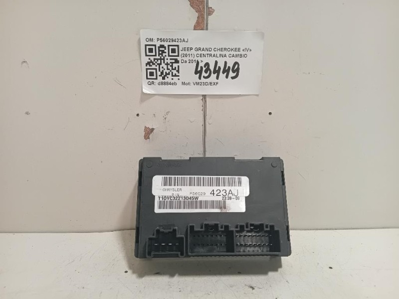 Centralina Cambio P56029423AJ Jeep Grand Cherokee IV 2011